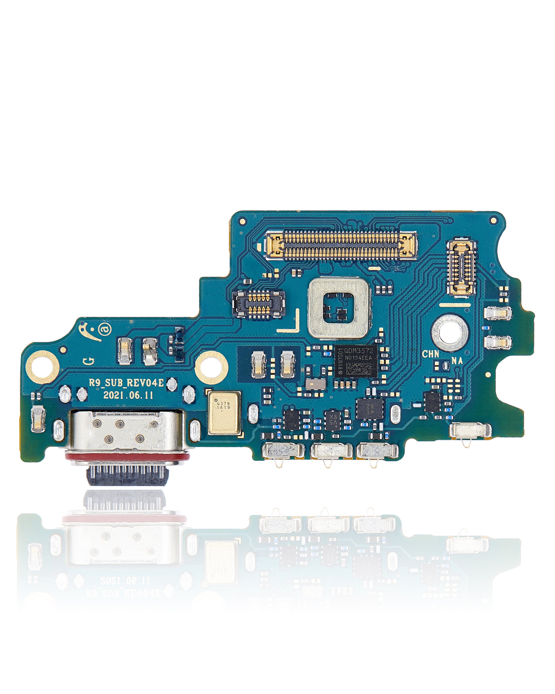 Charging Port Board With Sim Card Reader Compatible For Samsung Galaxy S21 FE 5G (US Version) (Premium)