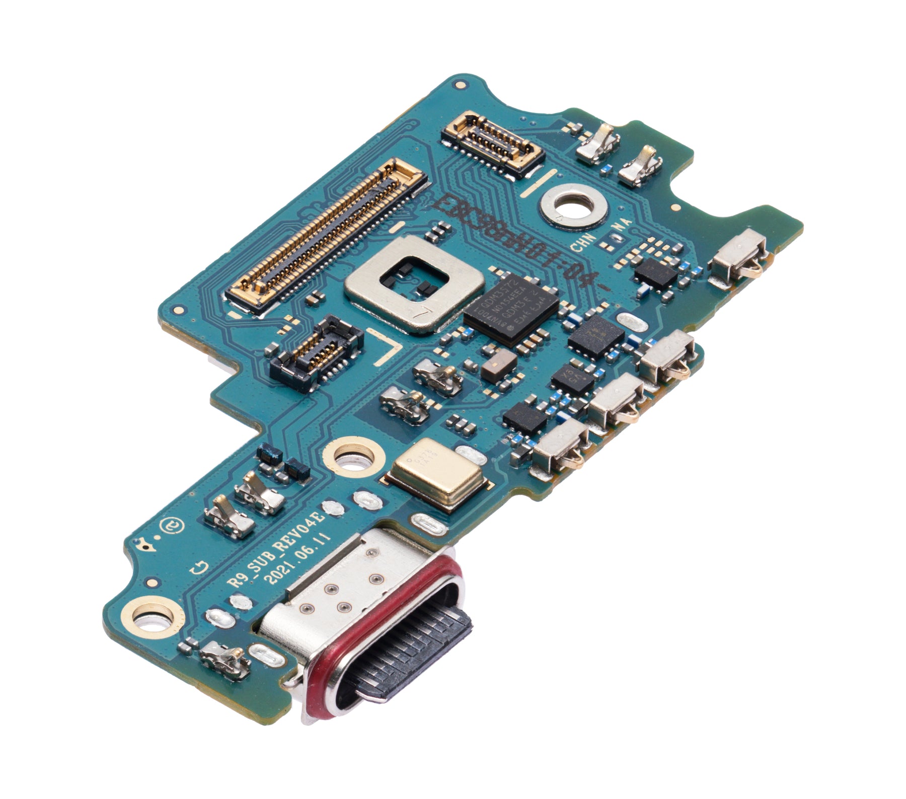 Charging Port Board With Sim Card Reader Compatible For Samsung Galaxy S21 FE 5G (US Version) (Premium)