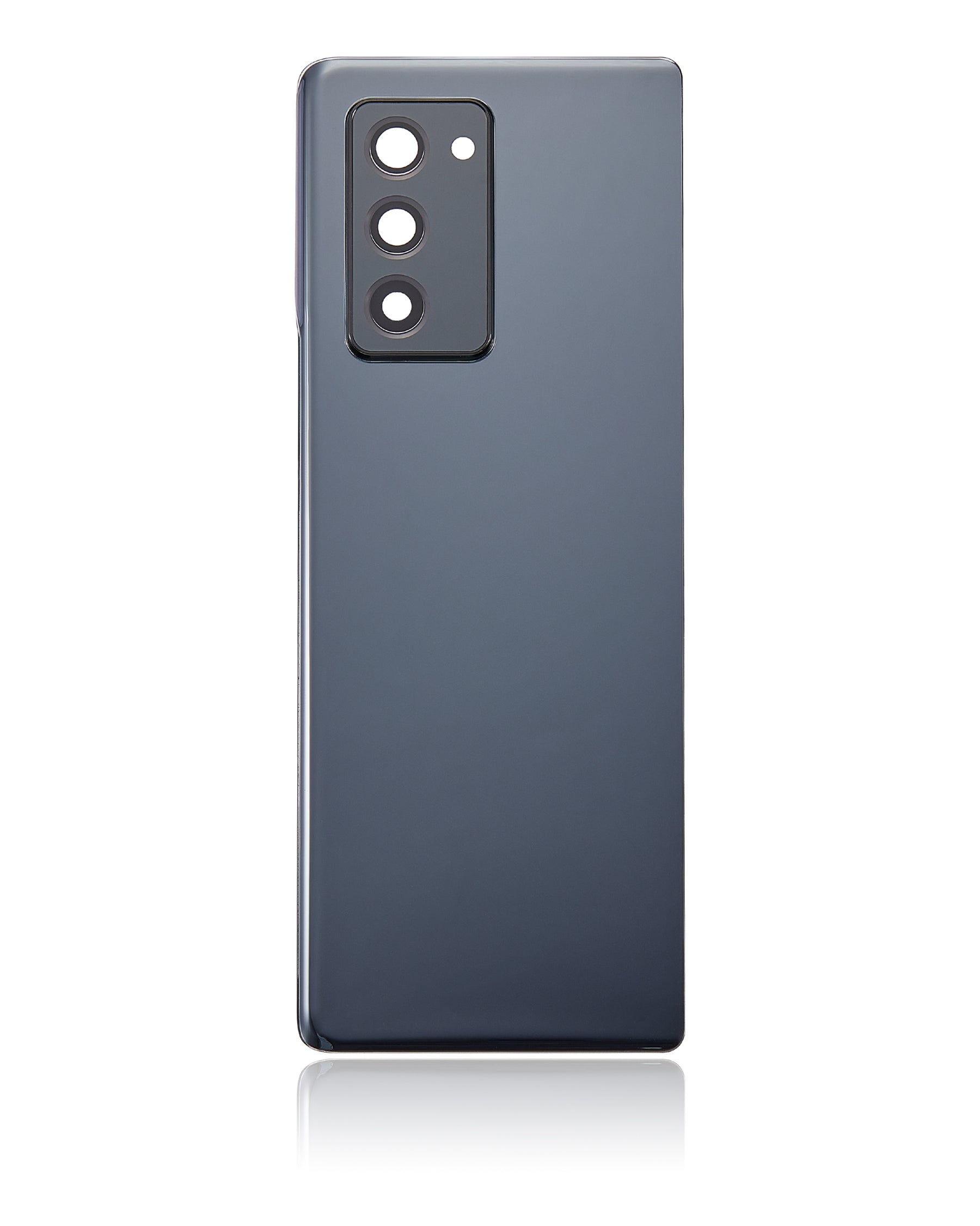 Back Cover Glass With Camera Lens Compatible For Samsung Galaxy Z Fold 2 5G (Aftermarket Plus) (Mystic Black)