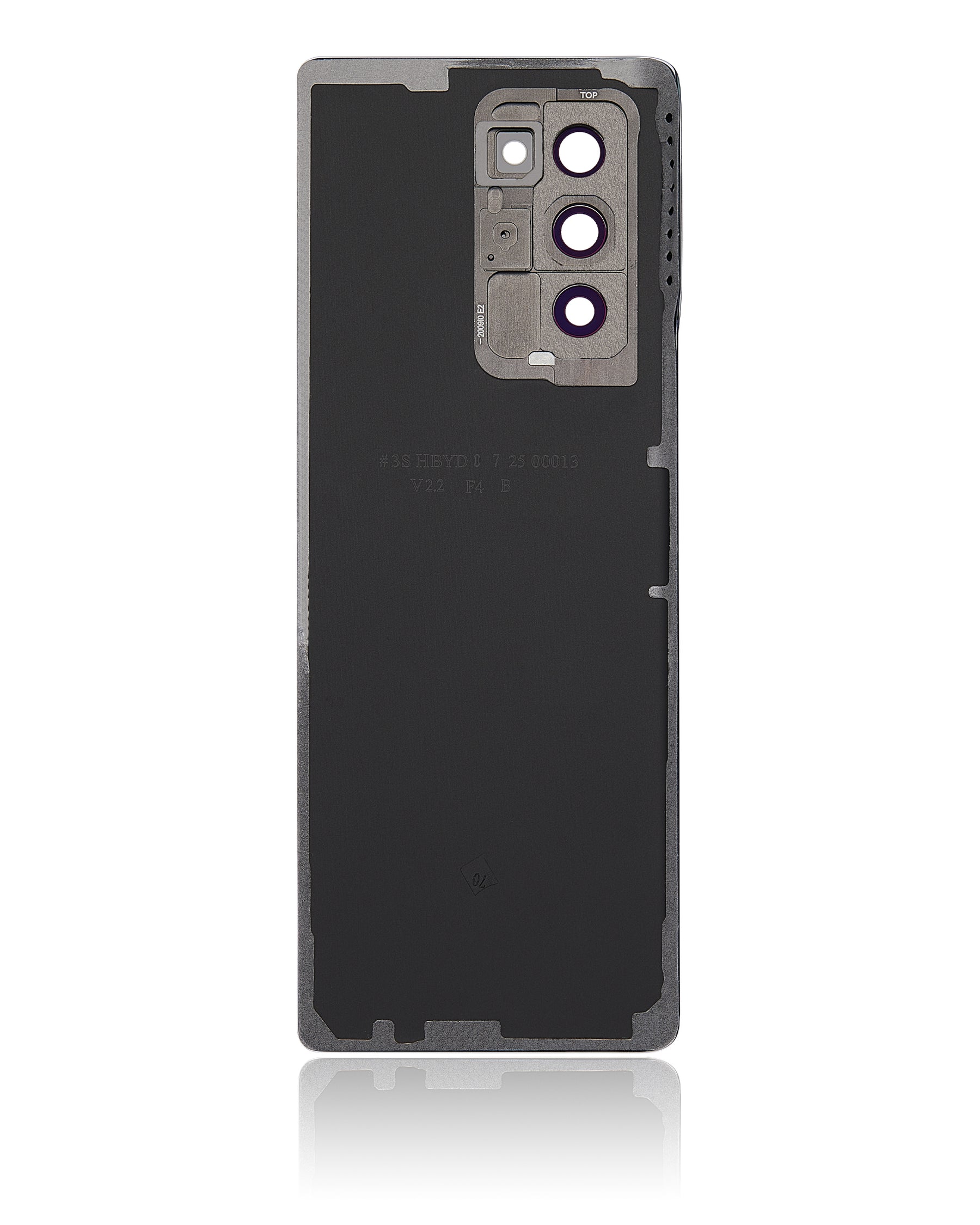 Back Cover Glass With Camera Lens Compatible For Samsung Galaxy Z Fold 2 5G (Aftermarket Plus) (Mystic Black)