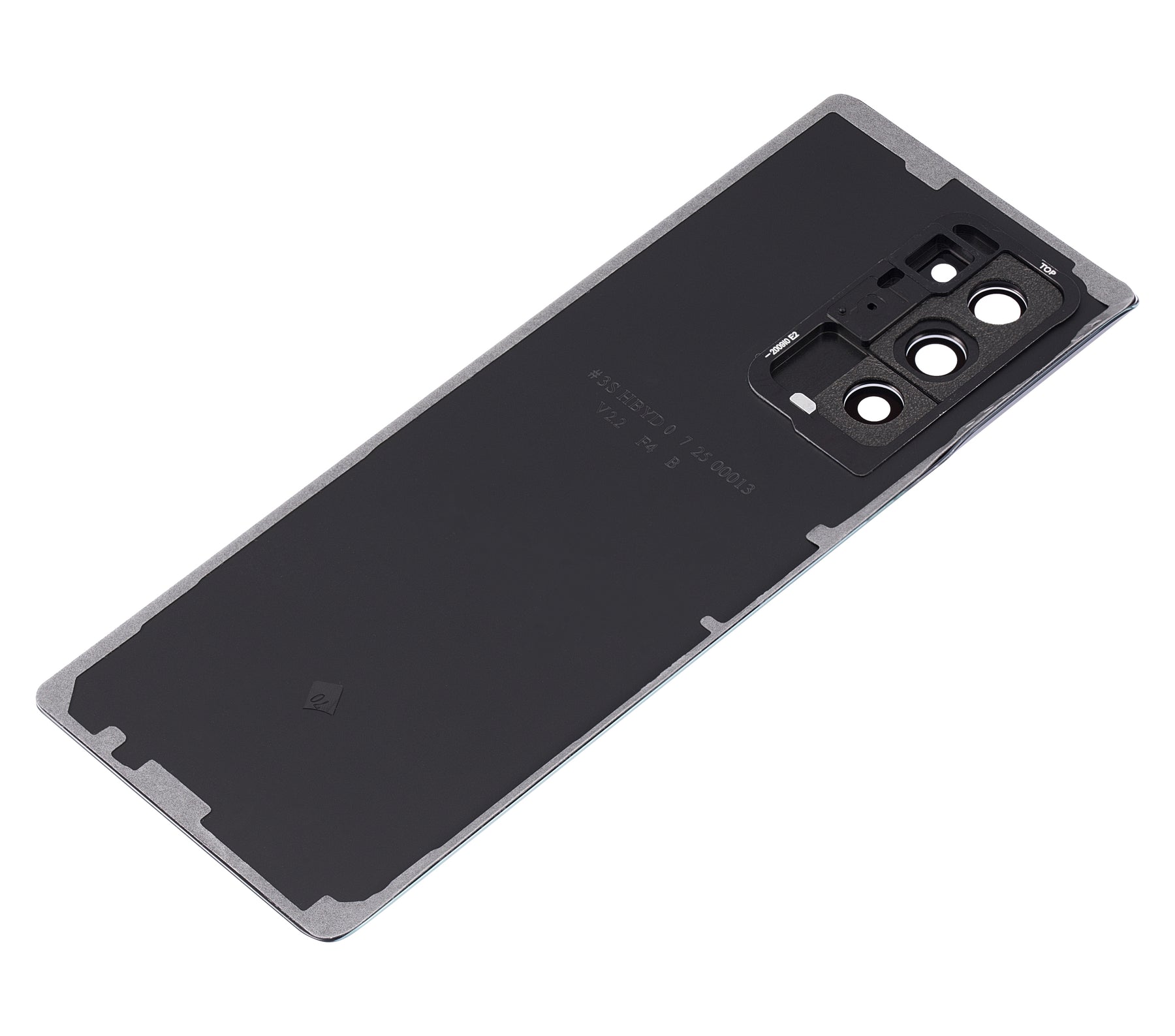 Back Cover Glass With Camera Lens Compatible For Samsung Galaxy Z Fold 2 5G (Aftermarket Plus) (Mystic Black)