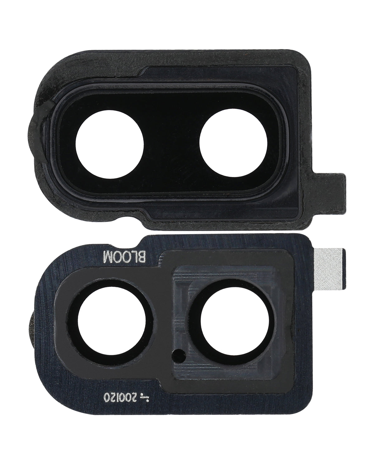 Back Camera Lens With Bracket / Bezel Compatible For Samsung Galaxy Z Flip 4G (F700) / Z Flip 5G (F707) (Mirror Black)
