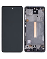 Replacement LCD Assembly With Frame (Without Finger Print Sensor) Compatible For Samsung Galaxy A52 4G (A525 / 2021) / A52 5G (A526 / 2021) / A52S (A528 / 2021) (Aftermarket : Incell) (Awesome Blue)
