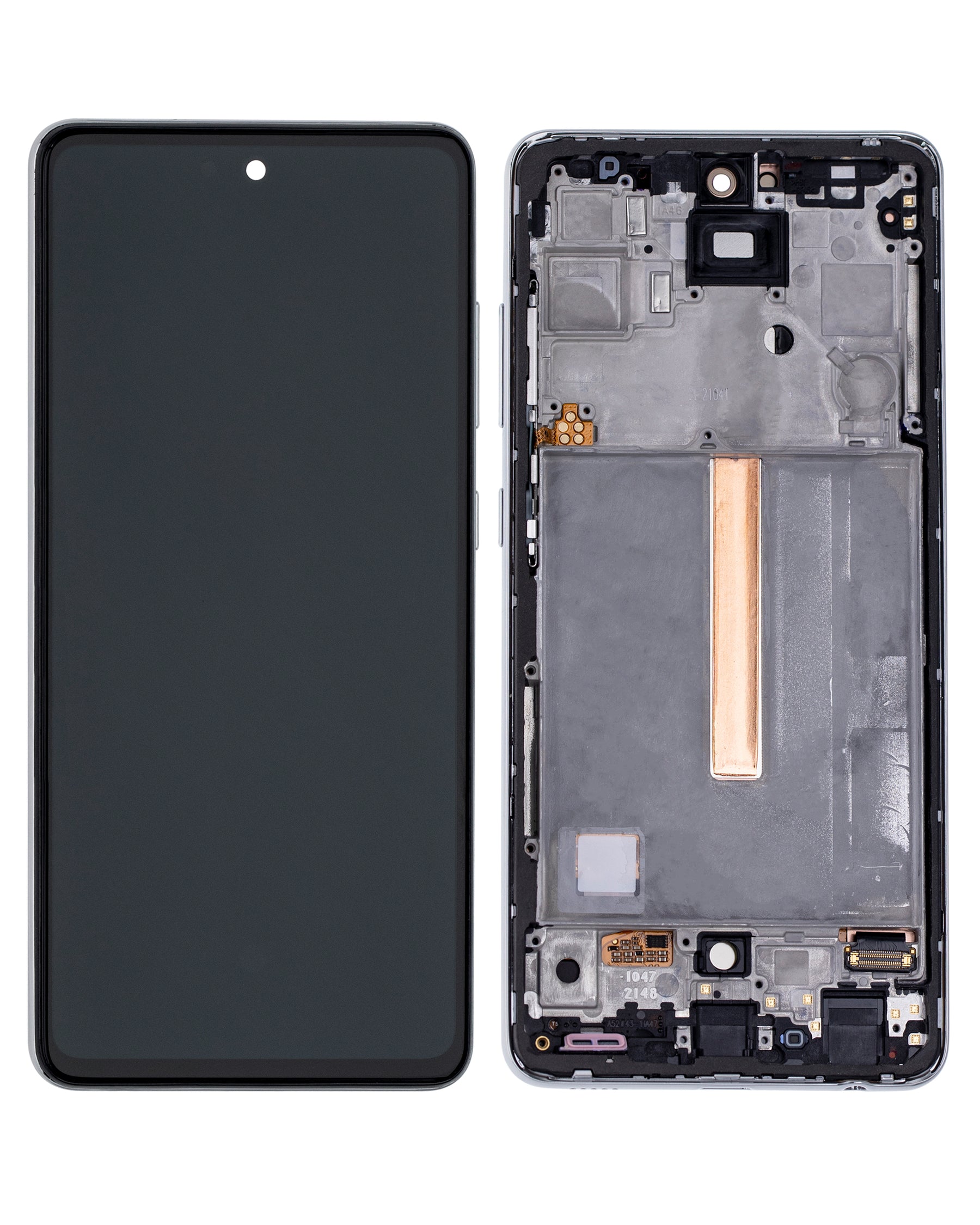 Replacement LCD Assembly With Frame (Without Finger Print Sensor) Compatible For Samsung Galaxy A52 4G (A525 / 2021) / A52 5G (A526 / 2021) / A52S (A528 / 2021) (Aftermarket : Incell) (Awesome White)