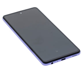 Replacement LCD Assembly With Frame (Without Finger Print Sensor) Compatible For Samsung Galaxy A52 4G (A525 / 2021) / A52 5G (A526 / 2021) / A52S (A528 / 2021) (Aftermarket : Incell) (Awesome Violet)