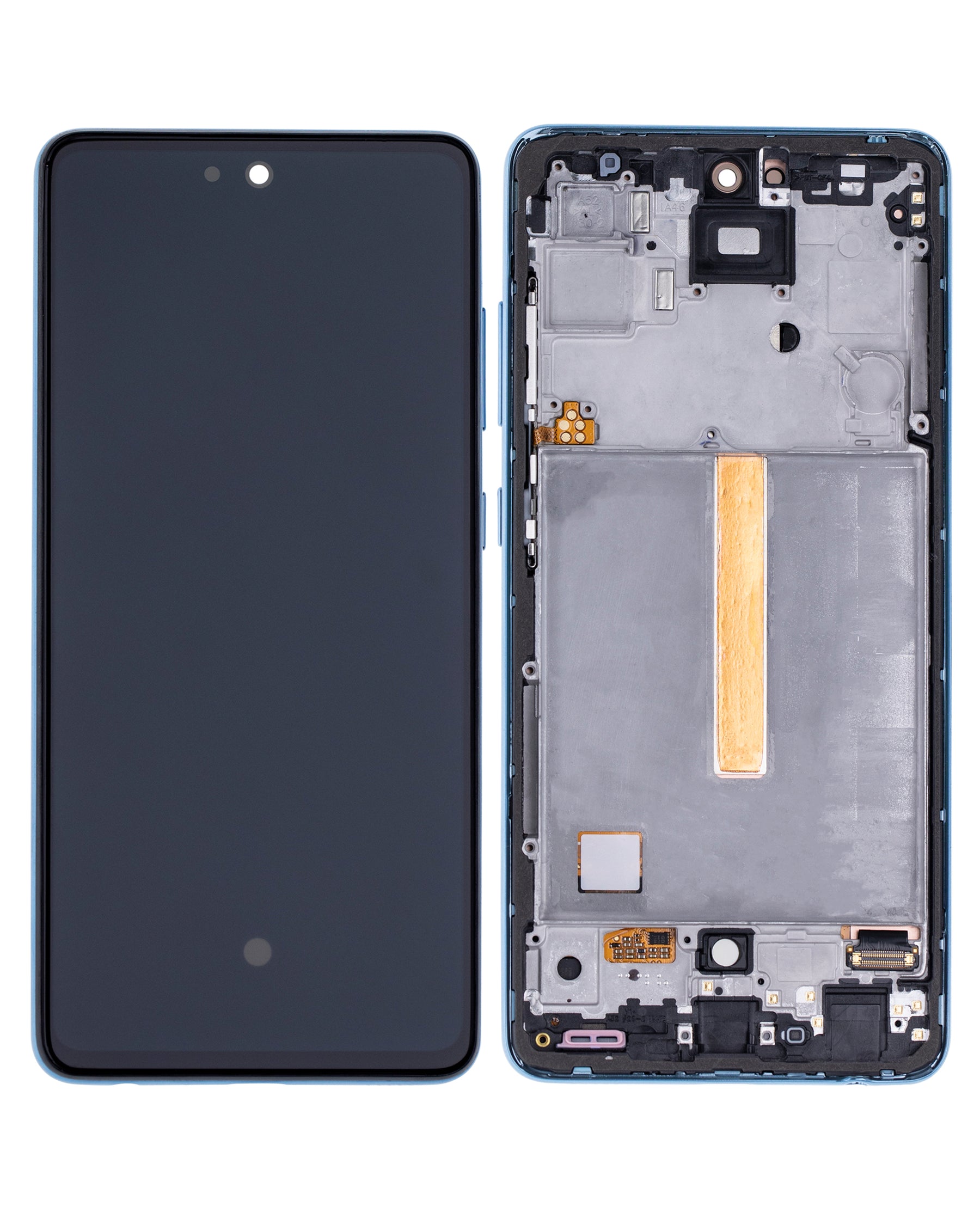 Replacement LCD Assembly With Frame (Without Finger Print Sensor) Compatible For Samsung Galaxy A52 4G (A525 / 2021) / A52 5G (A526 / 2021) / A52S (A528 / 2021) (Aftermarket : Incell) (Awesome Blue)
