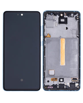 Replacement LCD Assembly With Frame (Without Finger Print Sensor) Compatible For Samsung Galaxy A52 4G (A525 / 2021) / A52 5G (A526 / 2021) / A52S (A528 / 2021) (Aftermarket : Incell) (Awesome Blue)