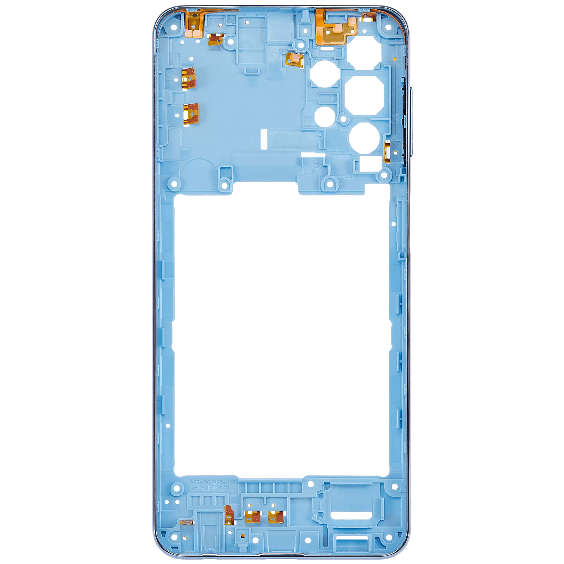 Mid-Frame Housing Compatible For Samsung Galaxy A32 5G (A326 / 2021) (Awesome Blue)