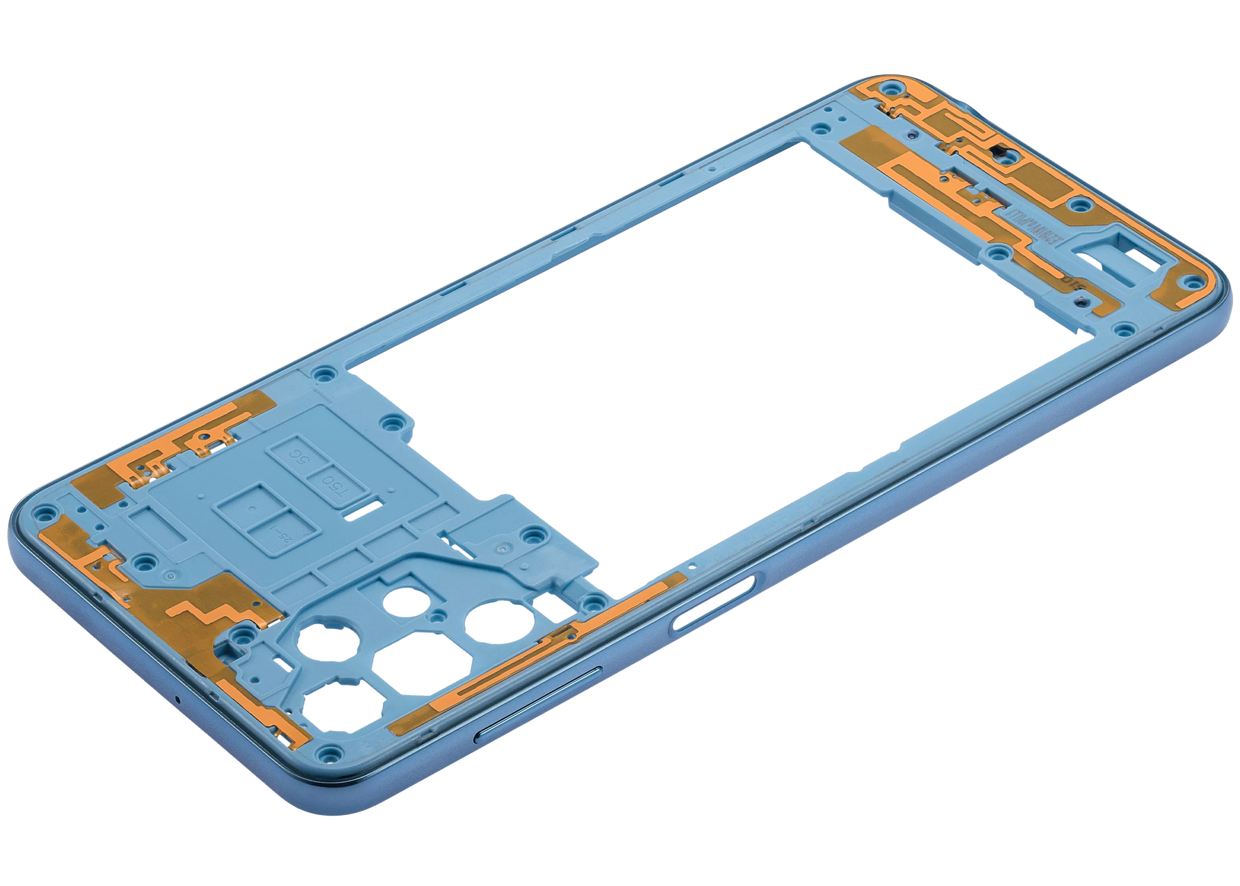 Mid-Frame Housing Compatible For Samsung Galaxy A32 5G (A326 / 2021) (Awesome Blue)