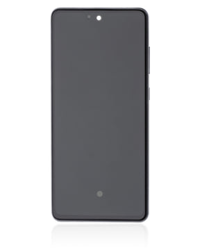 Replacement OLED Assembly With Frame Compatible For Samsung A72 (A725 / 2021) (Refurbished) (Awesome Black)