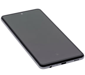 Replacement OLED Assembly With Frame Compatible For Samsung A72 (A725 / 2021) (Refurbished) (Awesome Black)