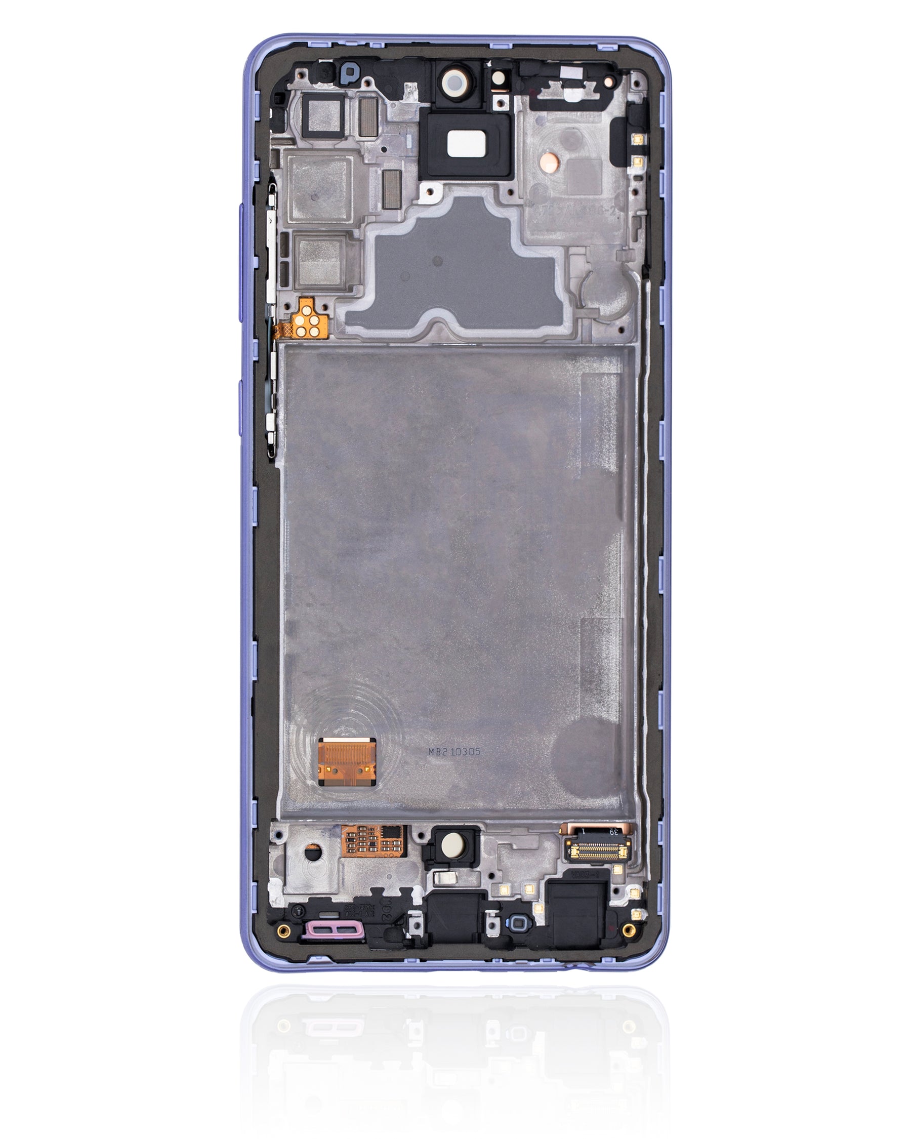 Replacement OLED Assembly With Frame Compatible For Samsung Galaxy A72 (A725 / 2021) (Service Pack) (Awesome Violet)