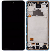 Replacement OLED Assembly With Frame Compatible For Samsung A72 (A725 / 2021) (6.67") (Vemake) (Awesome Blue)