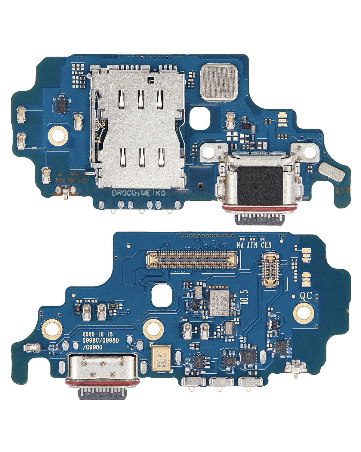 Charging Port Board With Sim Card Reader Compatible For Samsung Galaxy S21 Ultra 5G (G9980) (Asia Version) (Premium)