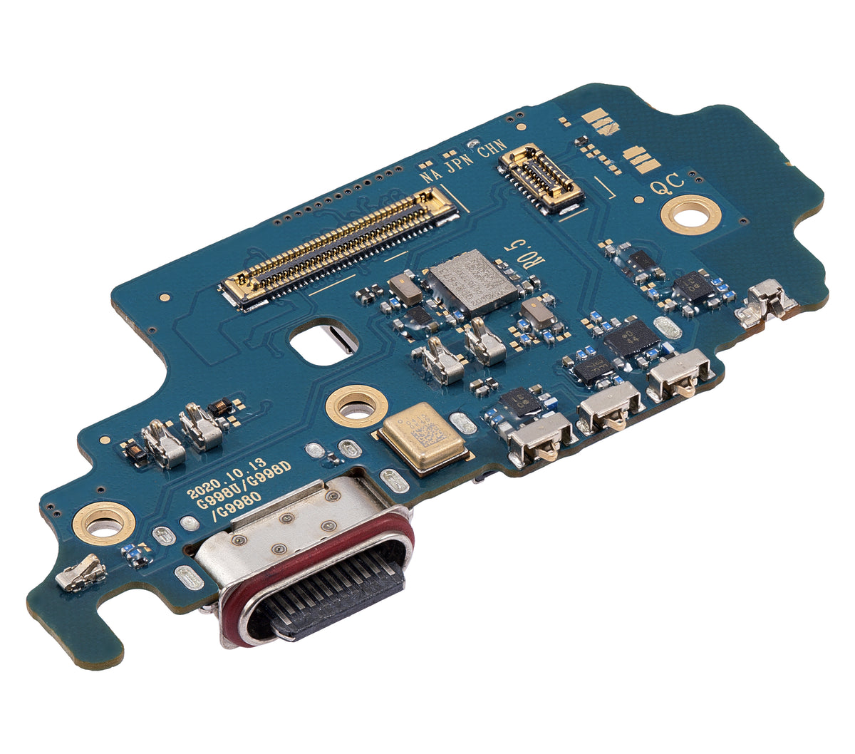 Charging Port Board With Sim Card Reader Compatible For Samsung Galaxy S21 Ultra 5G (G9980) (Asia Version) (Premium)