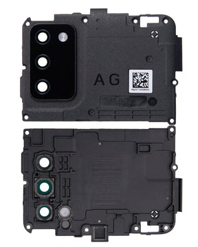 Back Camera Lens With Cover Bezel Ring Compatible For Samsung Galaxy A02S (A025 / 2020) (G Version) (Black)