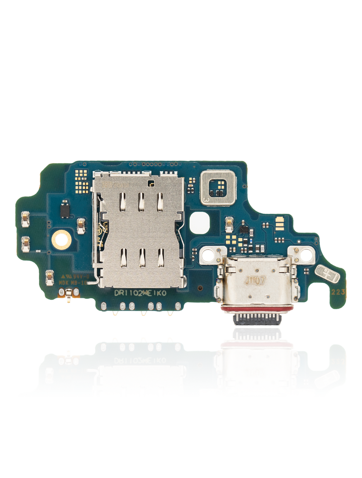 Charging Port Board With Sim Card Reader Compatible For Samsung Galaxy S21 Ultra 5G (G998U) (US Version) (Premium)