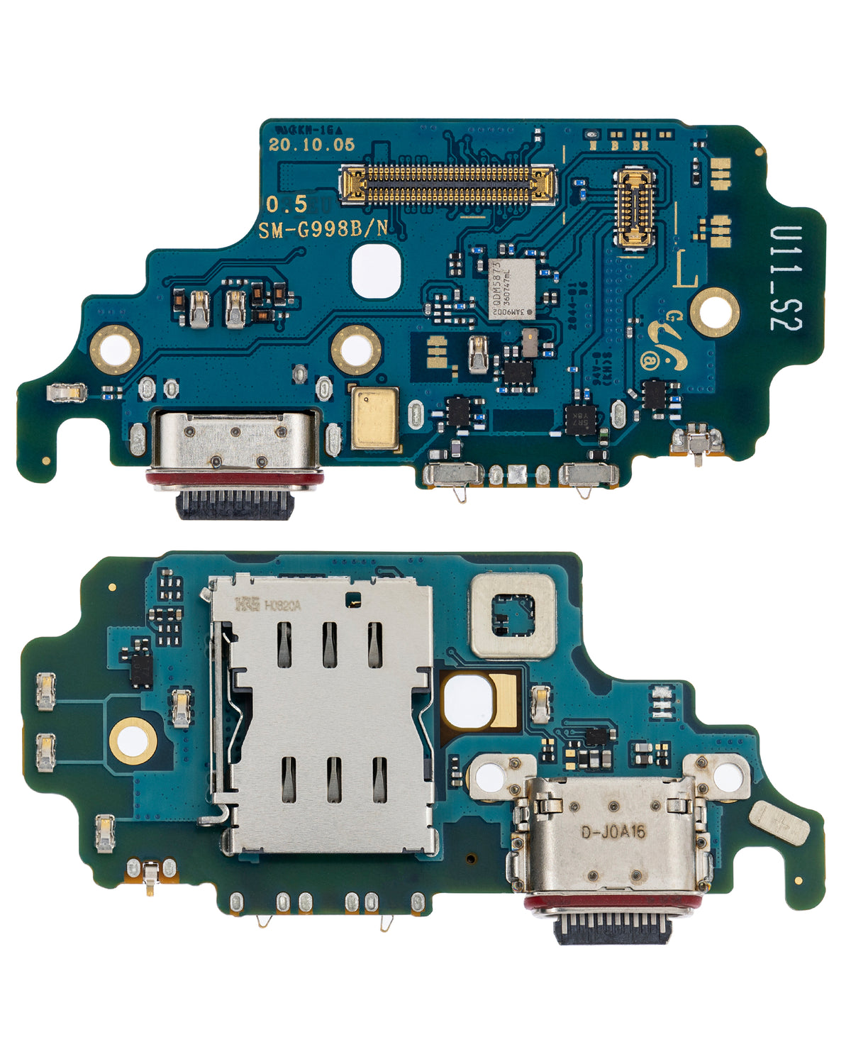 Charging Port Board With Sim Card Reader Compatible For Samsung Galaxy S21 Ultra 5G (G998B) (International Version) (Premium)