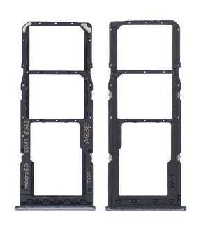 Dual Sim Card Tray Compatible For Samsung Galaxy A32 (A325 / 2021) (Awesome Black)