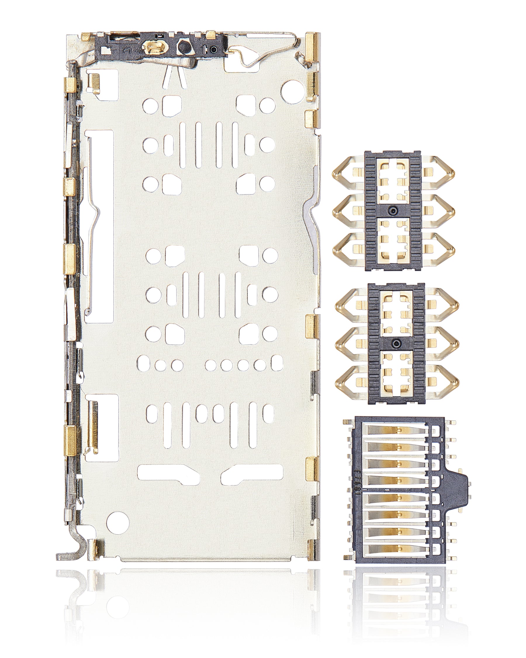 Sim Card Reader Compatible For Samsung Galaxy A11 (A115 / 2020) / A13 (A135 / 2022) / A13 5G (A136 / 2021) (4 Piece Set)