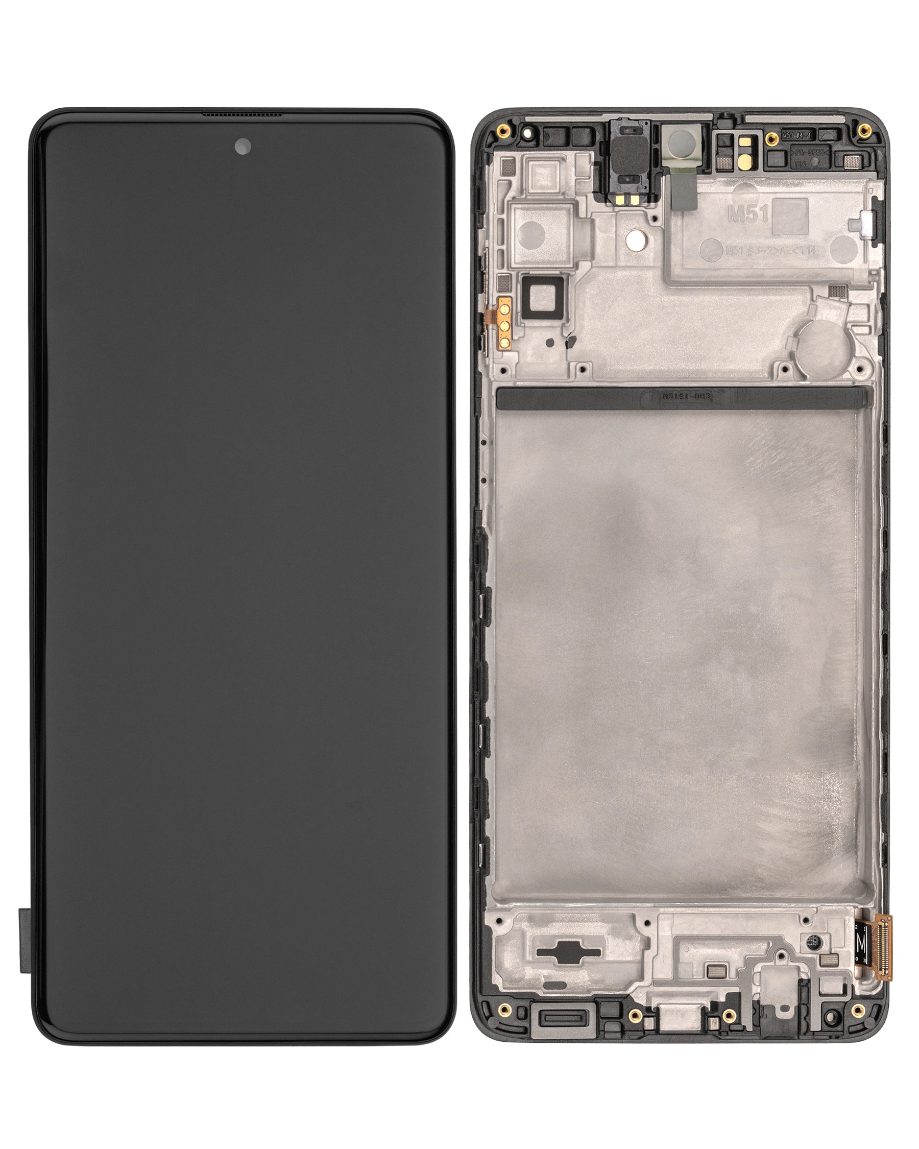 OLED Assembly With Frame Compatible For Samsung Galaxy M51 (M515 / 2020) (Service Pack) (Celestial Black)