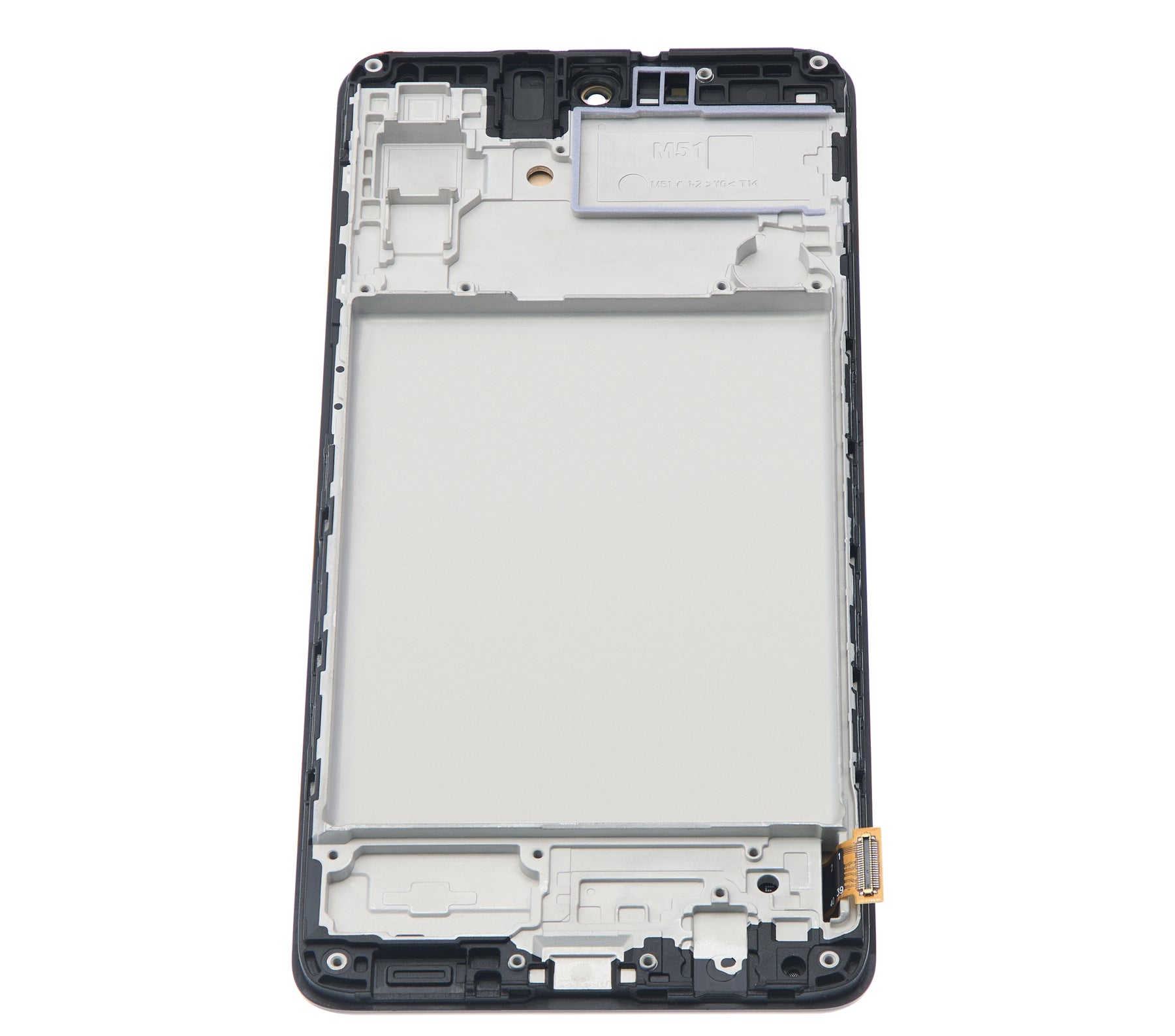 OLED Assembly With Frame Compatible For Samsung Galaxy M51 (M515 / 2020) (Aftermarket Plus) (Celestial Black)