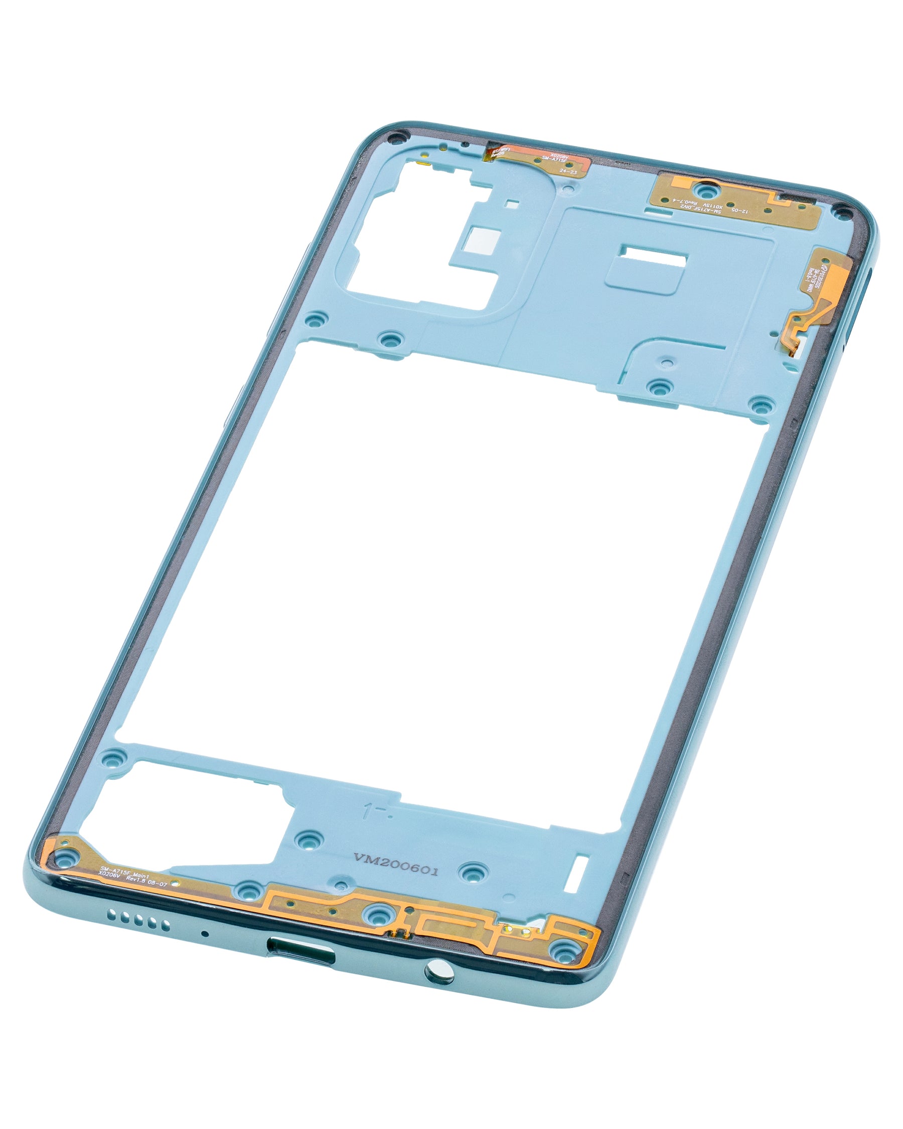 Mid-Frame Housing Compatible For Samsung Galaxy A71 Replacement  (A715 / 2020) (Vemake) (Prism Crush Blue)