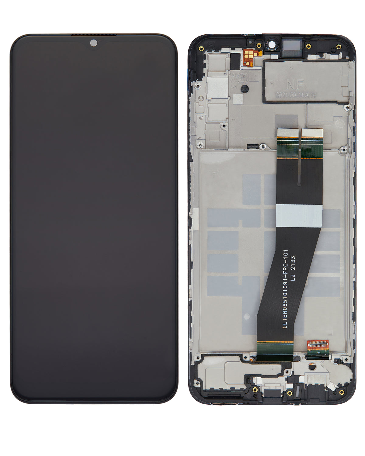 LCD Assembly With Frame Compatible For Samsung Galaxy A03s (A037M / 2021) (Single Sim) (Type C Frame) (Service Pack) (All Colors)