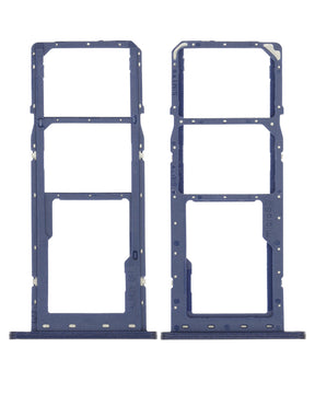 Dual Sim Card Tray Compatible For Samsung Galaxy A03S (A037F / 2021) (Blue)