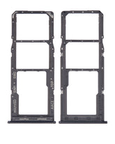 Dual Sim Card Tray Compatible For Samsung Galaxy A13 (A135 / 2022) (Black)