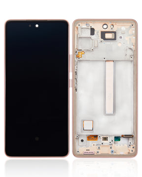 Replacement OLED Assembly With Frame Compatible For Samsung Galaxy A53 5G ( A536 / 2022) (Refurbished) (Peach)