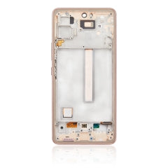 Replacement OLED Assembly With Frame Compatible For Samsung Galaxy A53 5G (A536 / 2022) (Service Pack) (Peach)