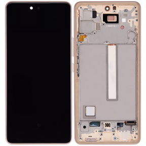 Replacement OLED Assembly With Frame Compatible For Samsung Galaxy A53 5G ( A536 / 2022) (6.46") (Vemake) (Peach)