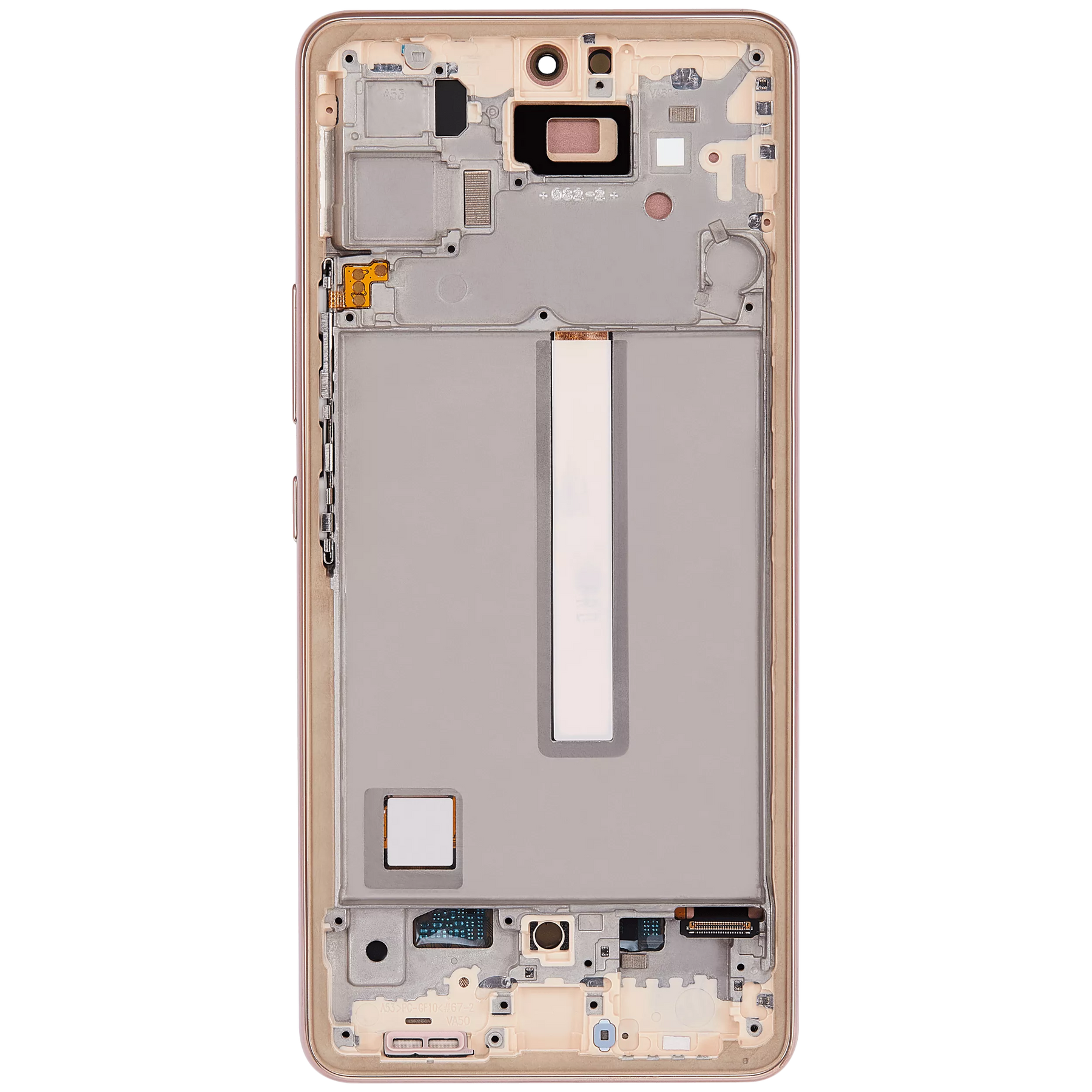 Replacement OLED Assembly With Frame Compatible For Samsung Galaxy A53 5G ( A536 / 2022) (6.46") (Vemake) (Peach)