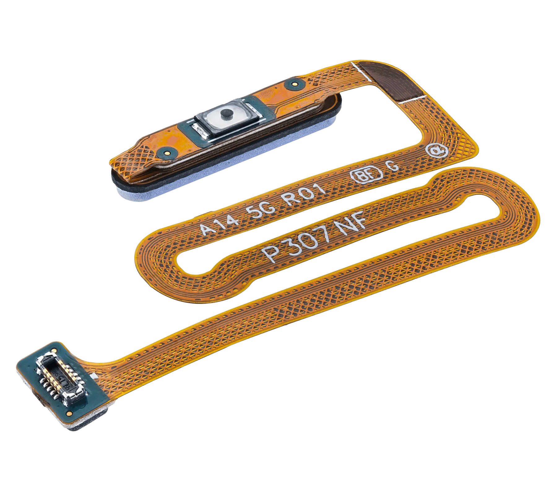 Fingerprint Reader With Flex Cable Compatible For Samsung Galaxy A14 5G (A146B / 2023) (Silver)