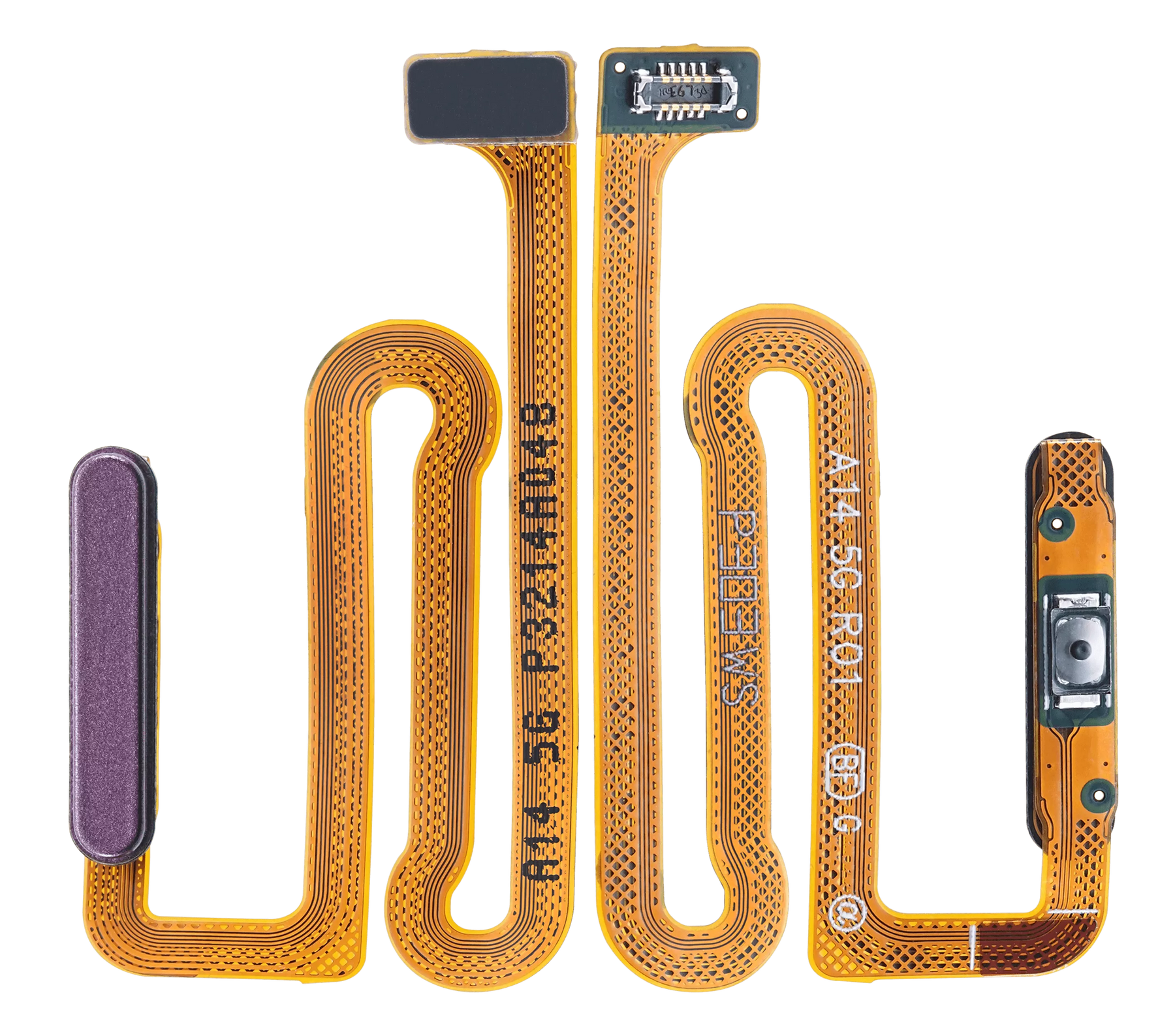 Fingerprint Reader With Flex Cable Compatible For Samsung Galaxy A14 5G (A146B / 2023) (Dark Red)