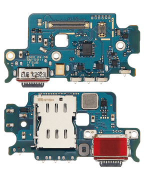 Charging Port Board With Sim Card Reader Compatible For Samsung Galaxy S23 5G (S911B) (International Version) (Premium)