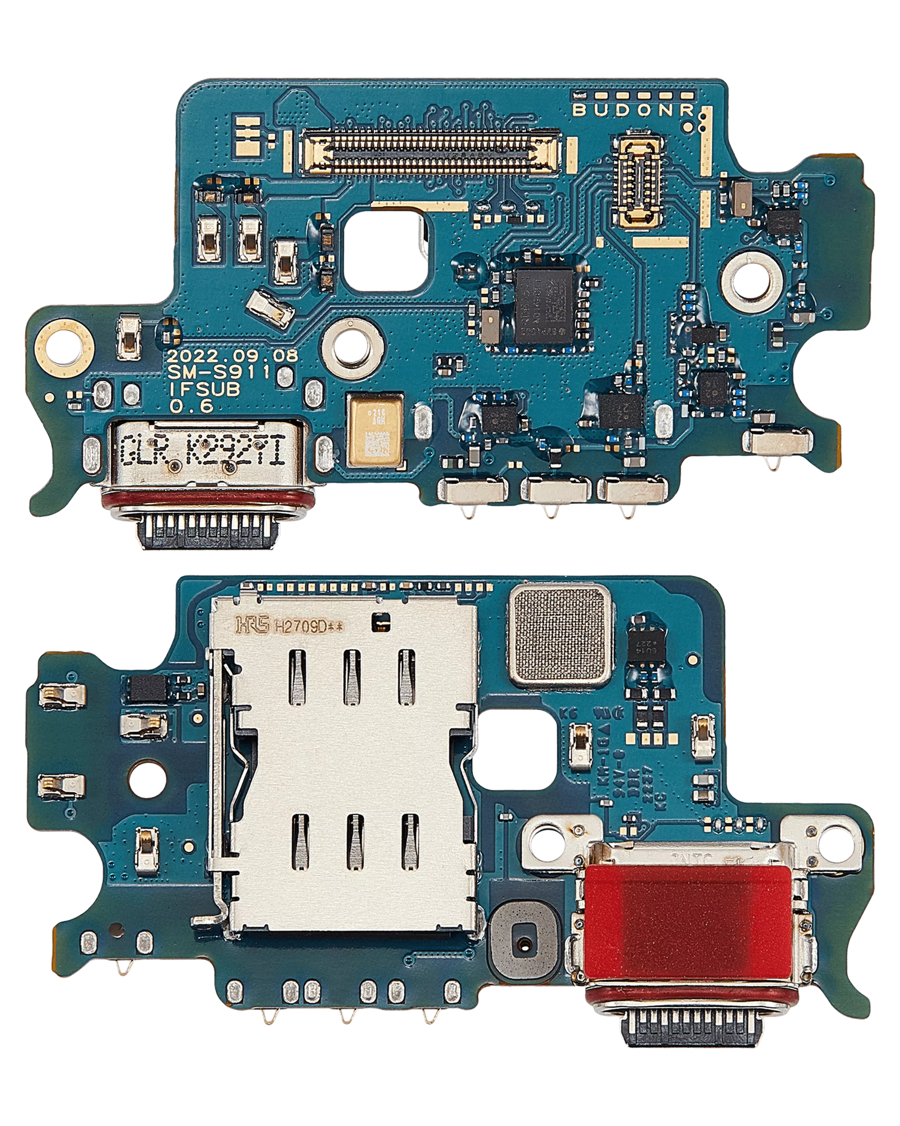Charging Port Board With Sim Card Reader Compatible For Samsung Galaxy S23 5G (S911U) (US Version) (Premium)