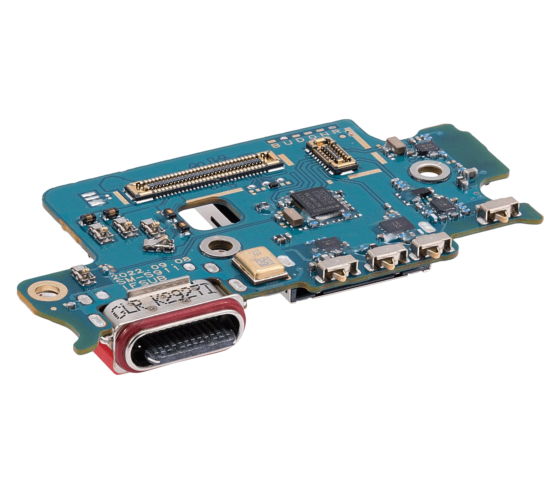 Charging Port Board With Sim Card Reader Compatible For Samsung Galaxy S23 5G (S911U) (US Version) (Premium)
