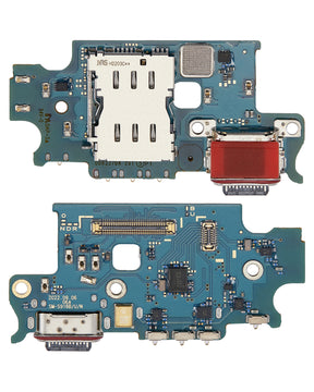 Charging Port Board With Sim Card Reader Compatible For Samsung Galaxy S23 Plus 5G (S916U) (US Version) (Premium)