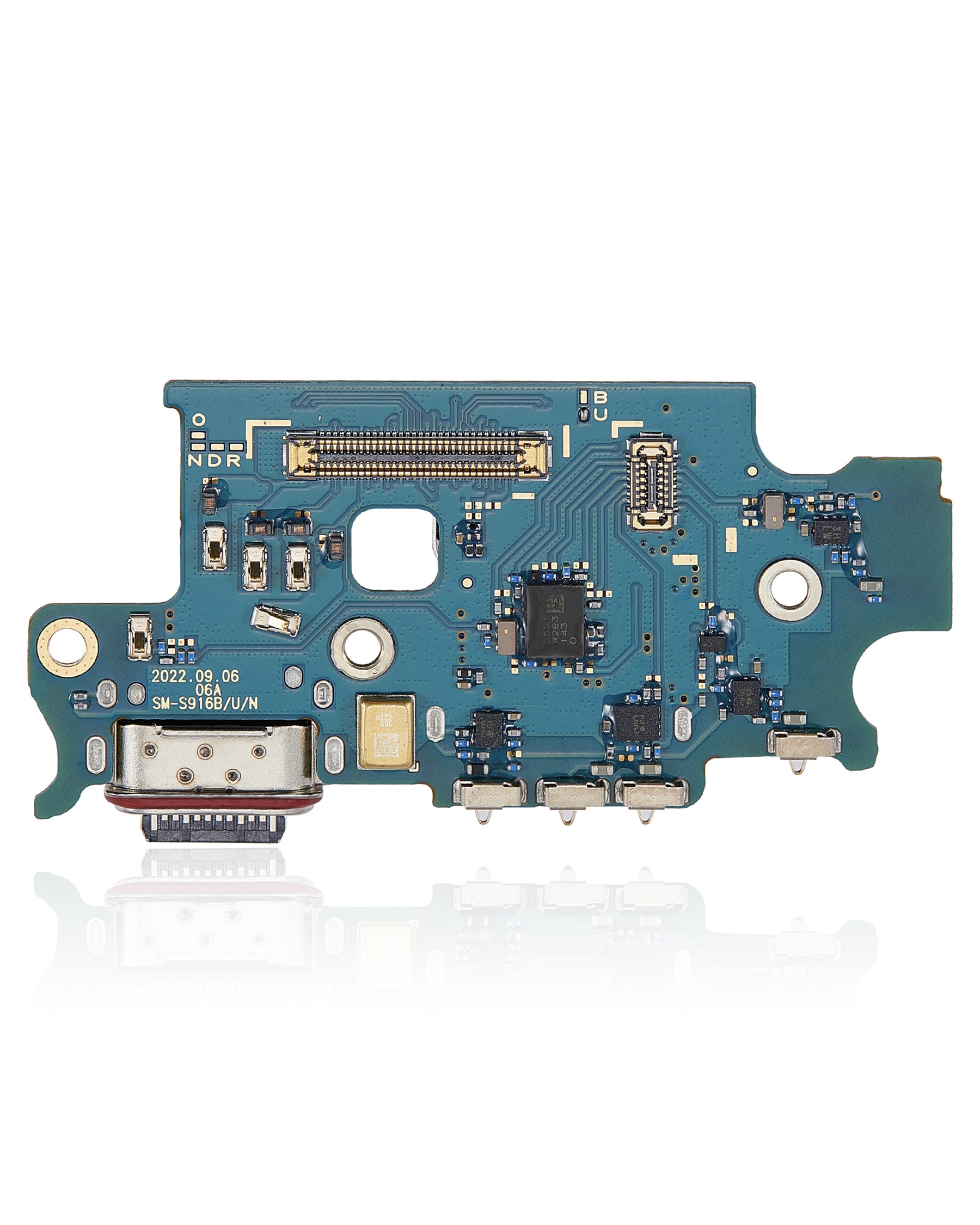 Charging Port Board With Sim Card Reader Compatible For Samsung Galaxy S23 Plus 5G (S916U) (US Version) (Premium)