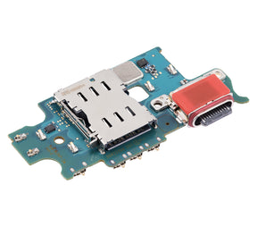 Charging Port Board With Sim Card Reader Compatible For Samsung Galaxy S23 Plus 5G (S916U) (US Version) (Premium)