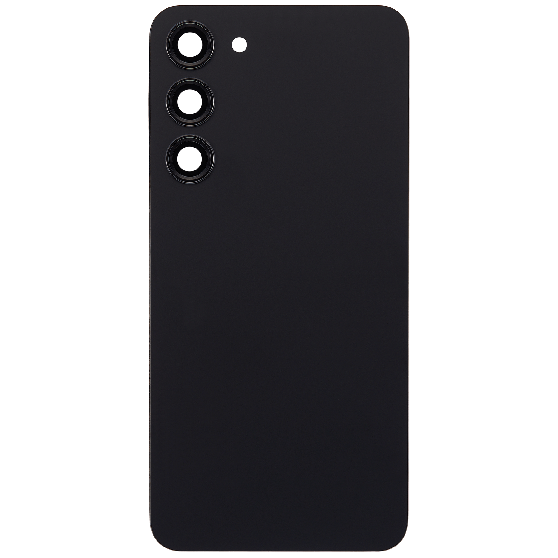 Back Cover Glass With Camera Lens Compatible For Samsung Galaxy S23 Plus 5G (No Logo) (Aftermarket Plus) (Phantom Black)