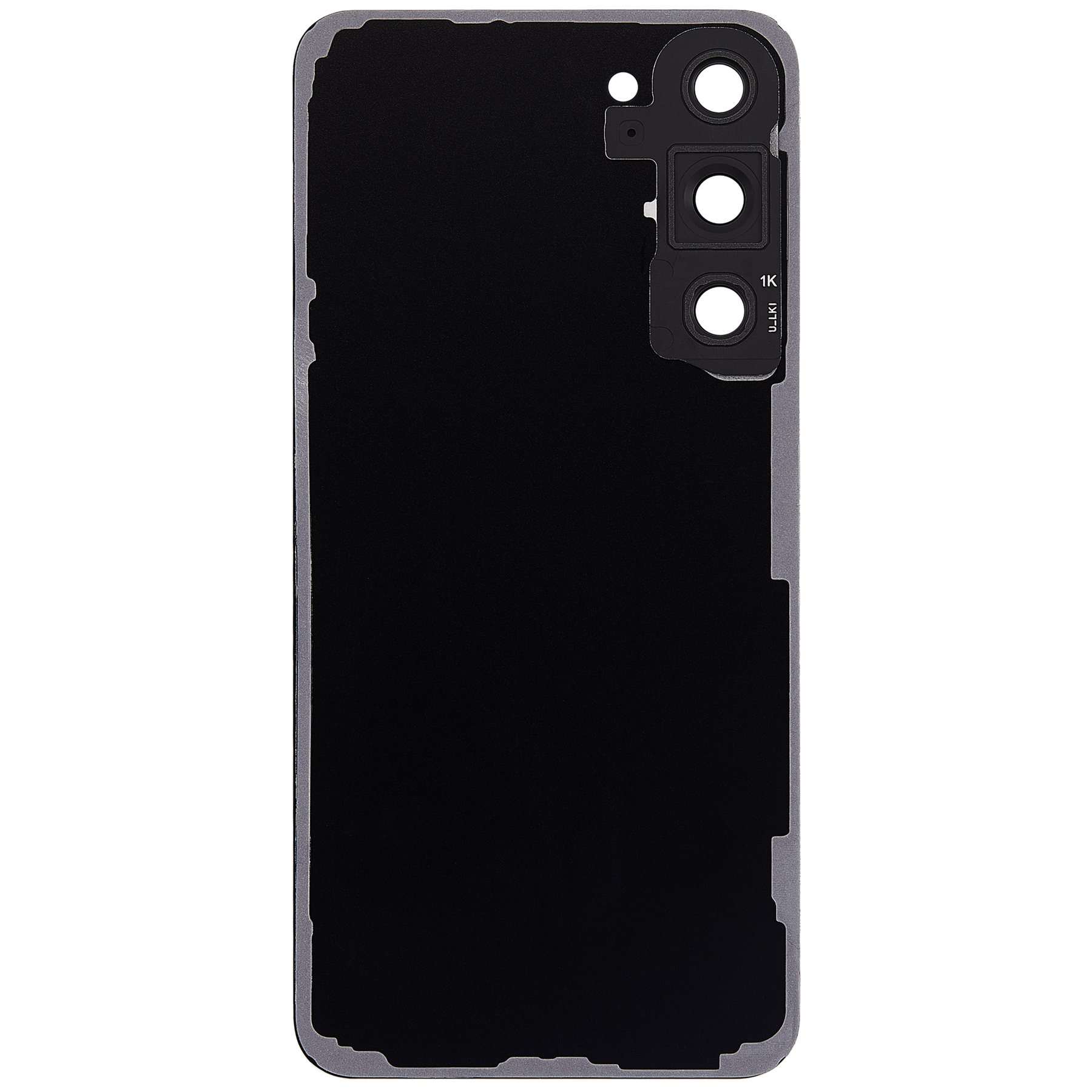 Back Cover Glass With Camera Lens Compatible For Samsung Galaxy S23 Plus 5G (No Logo) (Aftermarket Plus) (Phantom Black)