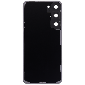 Back Cover Glass With Camera Lens Compatible For Samsung Galaxy S23 Plus 5G (No Logo) (Aftermarket Plus) (Phantom Black)
