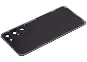 Back Cover Glass With Camera Lens Compatible For Samsung Galaxy S23 Plus 5G (No Logo) (Aftermarket Plus) (Phantom Black)