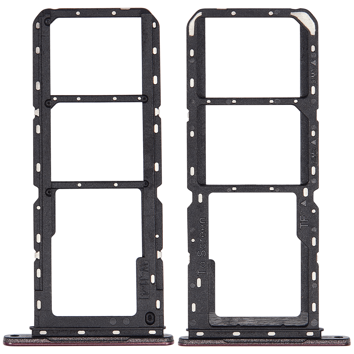 Dual Sim Card Tray Compatible For Samsung Galaxy A14 5G (A146P / R / 2023) (Dark Red)