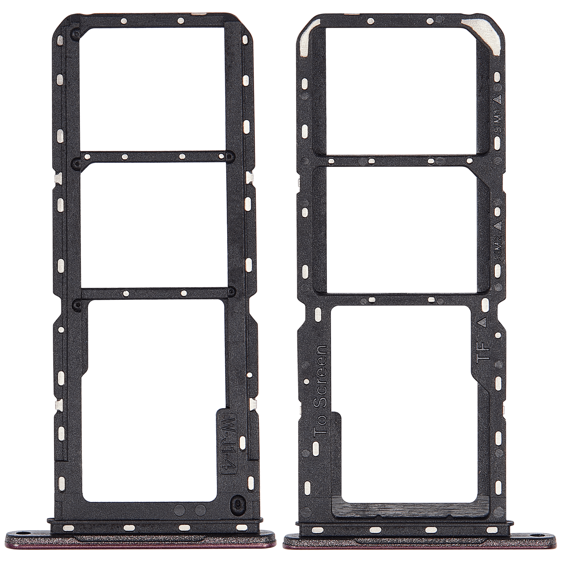 Dual Sim Card Tray Compatible For Samsung Galaxy A14 5G (A146P / R / 2023) (Dark Red)