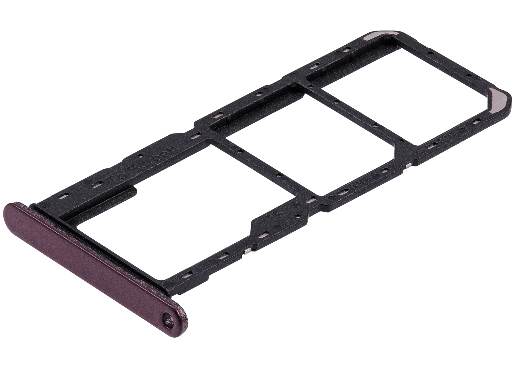 Dual Sim Card Tray Compatible For Samsung Galaxy A14 5G (A146P / R / 2023) (Dark Red)
