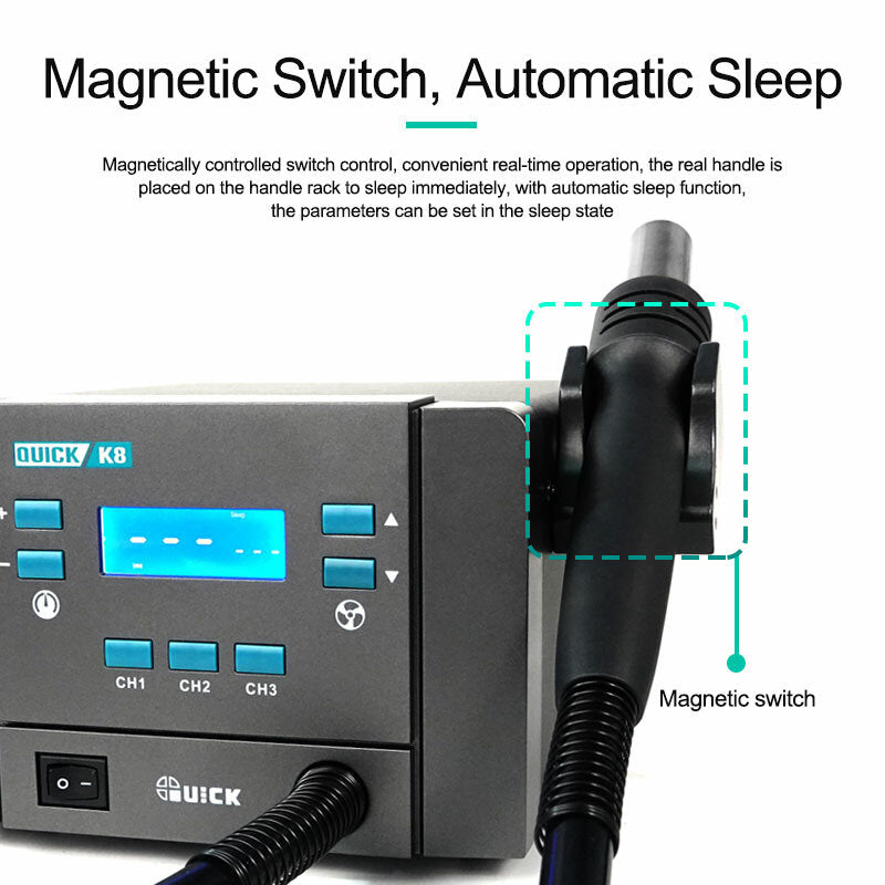 K8 110V 220V Lead-Free Smart Hot Air Desoldering Station (Quick)